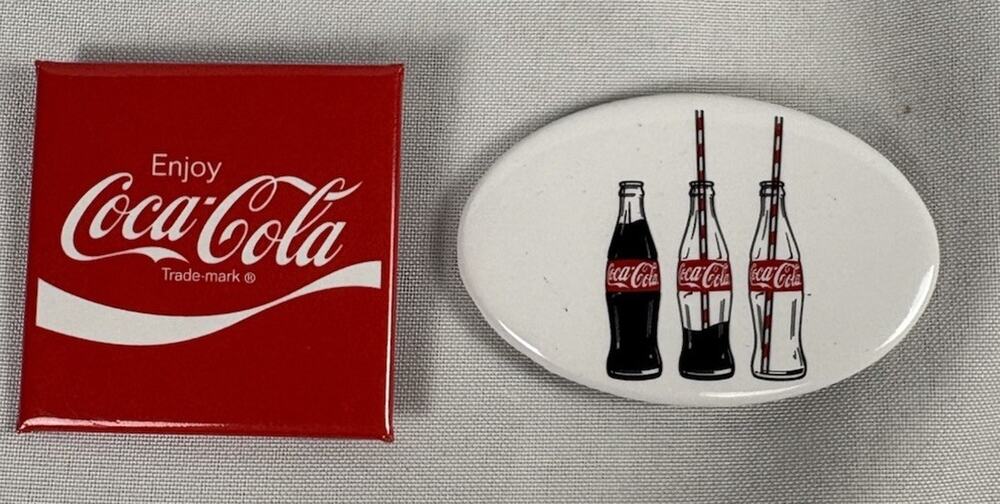 Enjoy Coca-Cola Trademark With Coca Cola Oval Pin